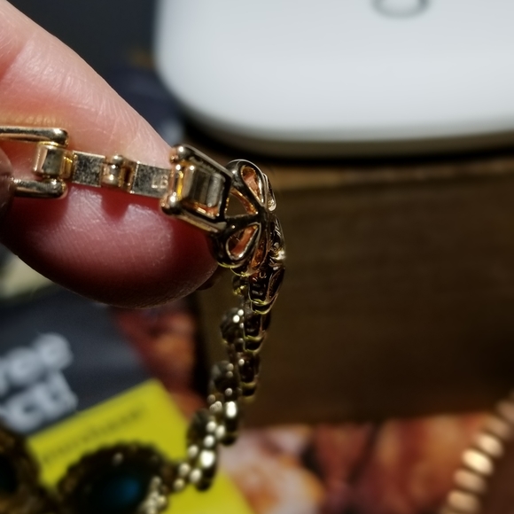 EB costume gold turquoise jewelry set - Picture 7 of 10